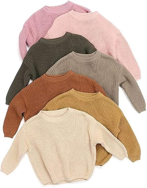 Baby Knit Sweater Pullover – Warm Crewneck Long Sleeve Top for Infant & Toddler Boys/Girls - Image 13