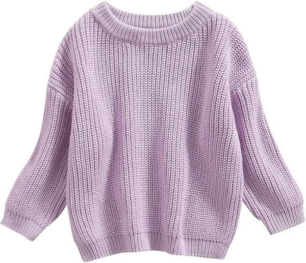 Baby Knit Sweater Pullover – Warm Crewneck Long Sleeve Top for Infant & Toddler Boys/Girls - Image 11