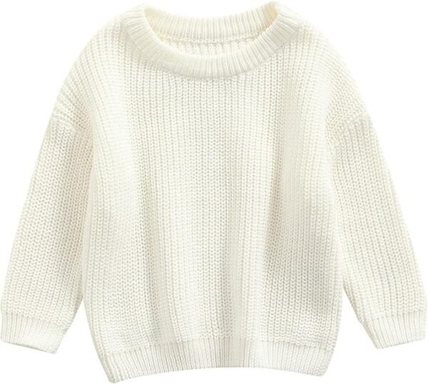 Baby Knit Sweater Pullover – Warm Crewneck Long Sleeve Top for Infant & Toddler Boys/Girls - Image 9