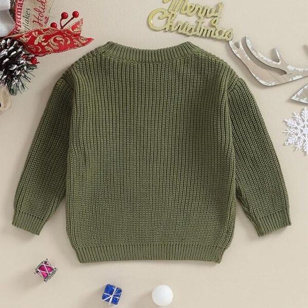 Baby Knit Sweater Pullover – Warm Crewneck Long Sleeve Top for Infant & Toddler Boys/Girls - Image 4