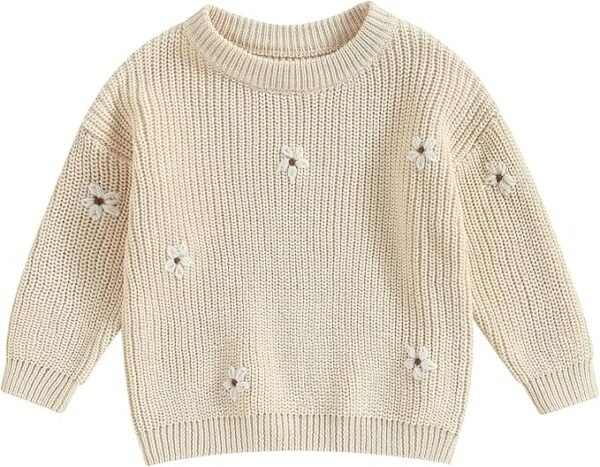 Baby Knit Sweater Pullover – Warm Crewneck Long Sleeve Top for Infant & Toddler Boys/Girls - Image 10