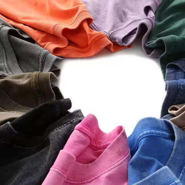 Men's Vintage Acid Washed T-Shirt – 100% Cotton, Premium Quality, Streetwear Style - Image 5