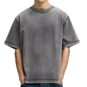 Men's Vintage Acid Washed T-Shirt – 100% Cotton, Premium Quality, Streetwear Style