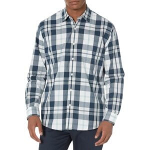 Men’s Regular-Fit Long-Sleeve Cotton Shirt – Lightweight, Crisp & Comfortable