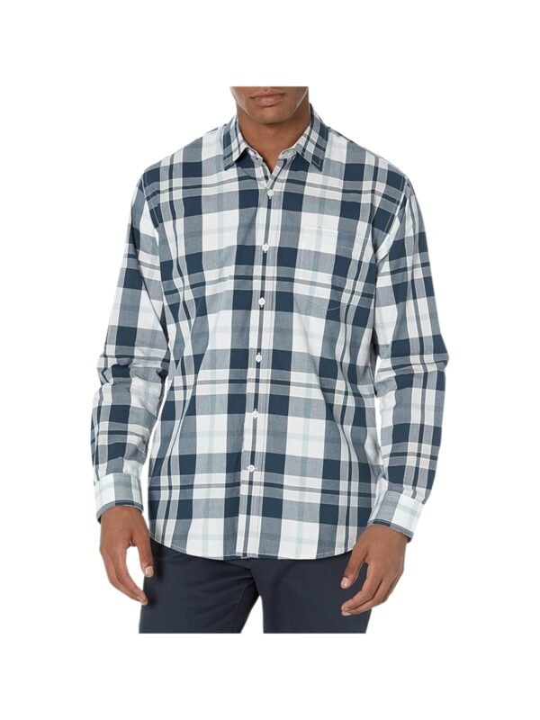 Men’s Regular-Fit Long-Sleeve Cotton Shirt – Lightweight, Crisp & Comfortable