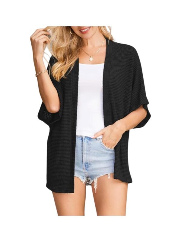 Stylish Women’s Short Sleeve Kimono – Lightweight Beach Cardigan & Cover Up